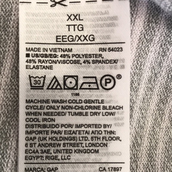 Gap Striped Top sz XXL NWT - Picture 7 of 11